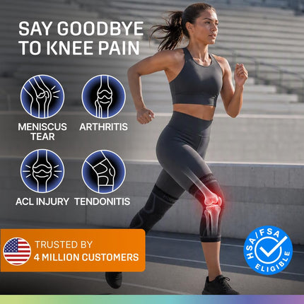 2-Pack Knee Compression Sleeves for Women, Knee Support for Sports & Workouts