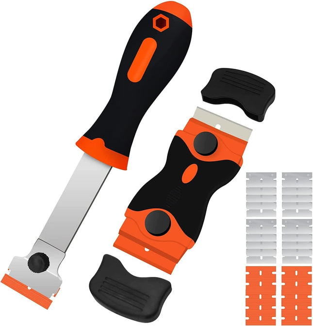 2 PCS Razor Blade Scraper – Tool for Removing Labels, Stickers, Grease & Tint