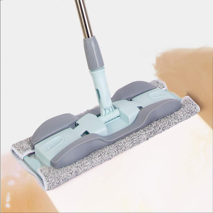 Microfiber Floor Mop for Wet & Dry Cleaning – 15" with 4 Reusable Pads