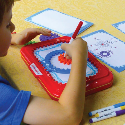 Jumbo Gears Spiral Drawing Art Kit Retro Design Toy for Kids Ages 3+