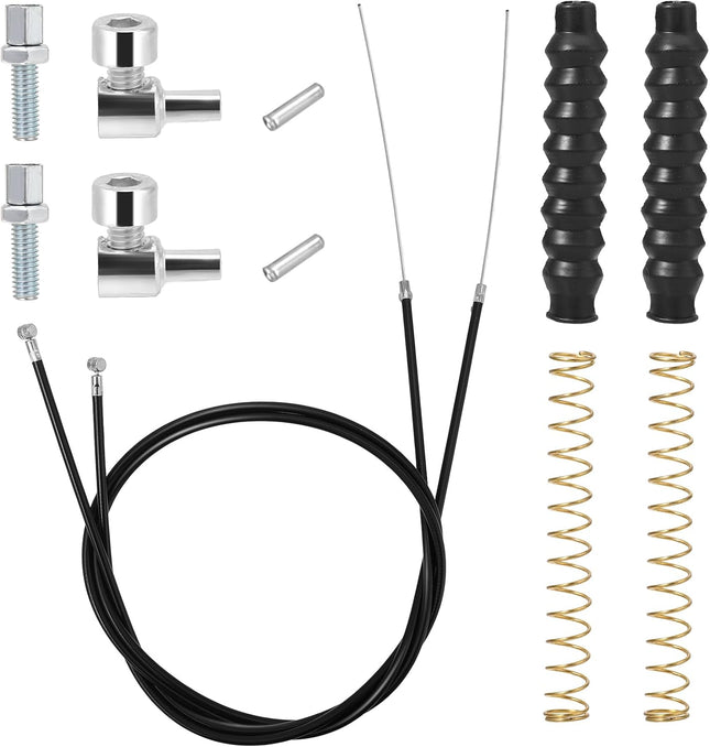 2-Pack Rollator Brake Cable Replacement Kit, 41" Cables for Wheelchair & Walker