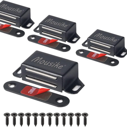 4-Pack Cabinet Magnets – 30lb Strong Magnetic Door Latch for Kitchen & Closet
