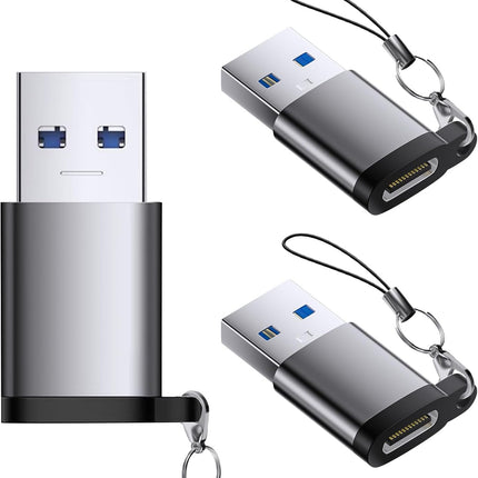 USB-C to USB Adapter 3-Pack – OTG Converter for iPhone, MacBook, Samsung