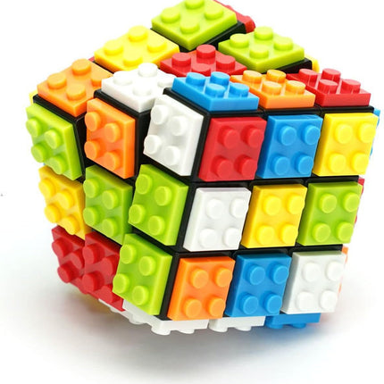 3x3 Speed Cube Magic Puzzle Toy Smooth Twist Brain Teaser for Kids Adults