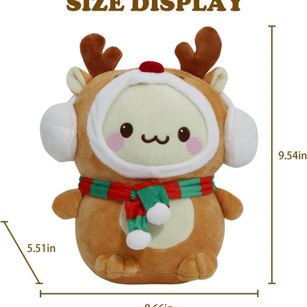 Christmas Deer Plush Toys – Stuffed Animal Pillow Holiday Home Decor
