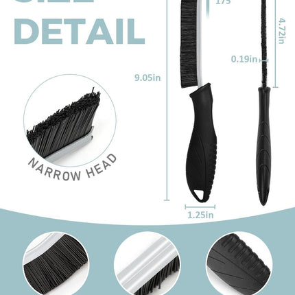 Crevice Cleaning Brush – Hard Bristles for Kitchen, Bathroom, Window, and Stove