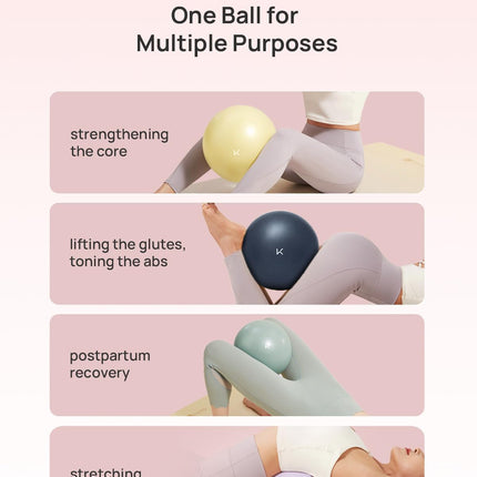 Anti Burst Exercise Ball for Yoga Pilates Fitness Core Workout Therapy