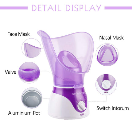 Facial Steamer Spa Home Deep Clean Pore Blackhead Remover Skin Hydration
