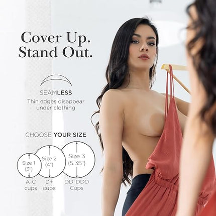 Reusable Silicone Nipple Covers for Women Sticky Pasties with Travel Case