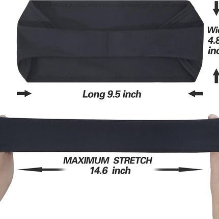 5 Pack Men's Sports Headbands Moisture Wicking Sweatbands for Running and Gym