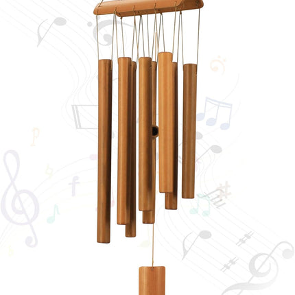 Wind Chimes for Outside – Bamboo, Natural Sounds, Sympathy Gift for Mom & Garden