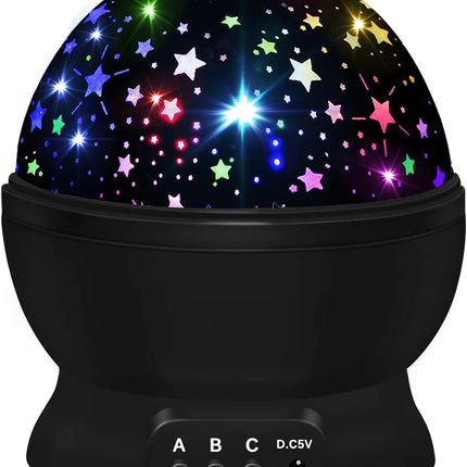 Night Light for Kids, Star Projector 360° Rotating, 16 Color LED Lamp with USB