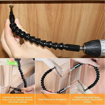 Flexible Drill Bit Extension Set – Right Angle, Bendable, Adapters & Bit Holders