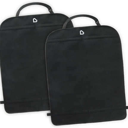 2-Pack Deluxe Kick Mats™ Car Seat Protector for Kids – Black Back Seat Cover