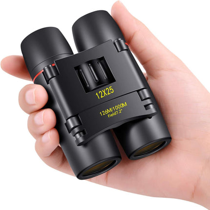 12x25 Compact Pocket Binoculars for Adults Kids Bird Watching & Travel