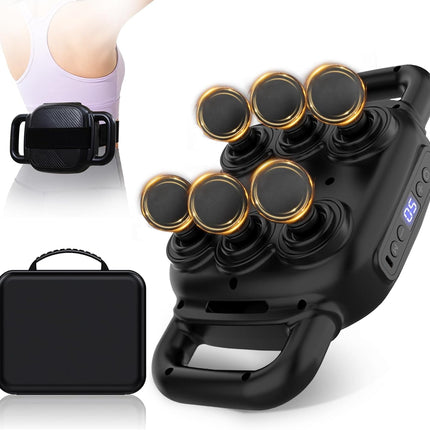 Six Head Massage Gun 50 Intensity 9 Modes Muscle Pain Relief Device