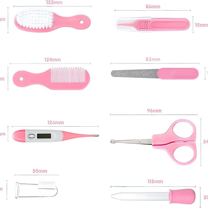 Baby Grooming Kit – Infant Safety Care Set with Brush, Comb, Nail Clipper & Aspirator