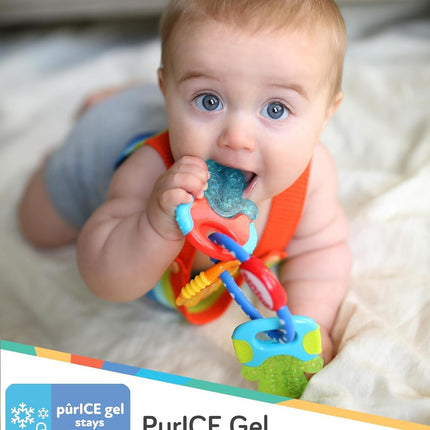 Baby Ice Gel Teether Keys Silicone Teething Toy for Sore Gums 3+ Months