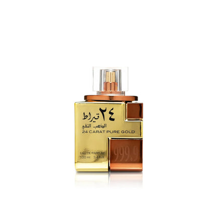 Lattafa 24 Carat Pure Gold Perfume Unisex 100ml Eau de Parfum Oud Amber Fragrance