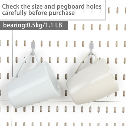 15PCS Pegboard Hooks – Compatible with IKEA Skadis Organizer for Home & Garage
