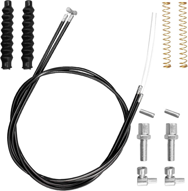 14PCS Walker Brake Cable Replacement Kit, 45" Drive Cable & Hardware for Rollators