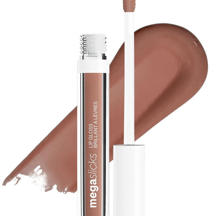 MegaSlicks Lip Gloss Nude Mood Ultra Glossy Vitamin E Vegan Shine
