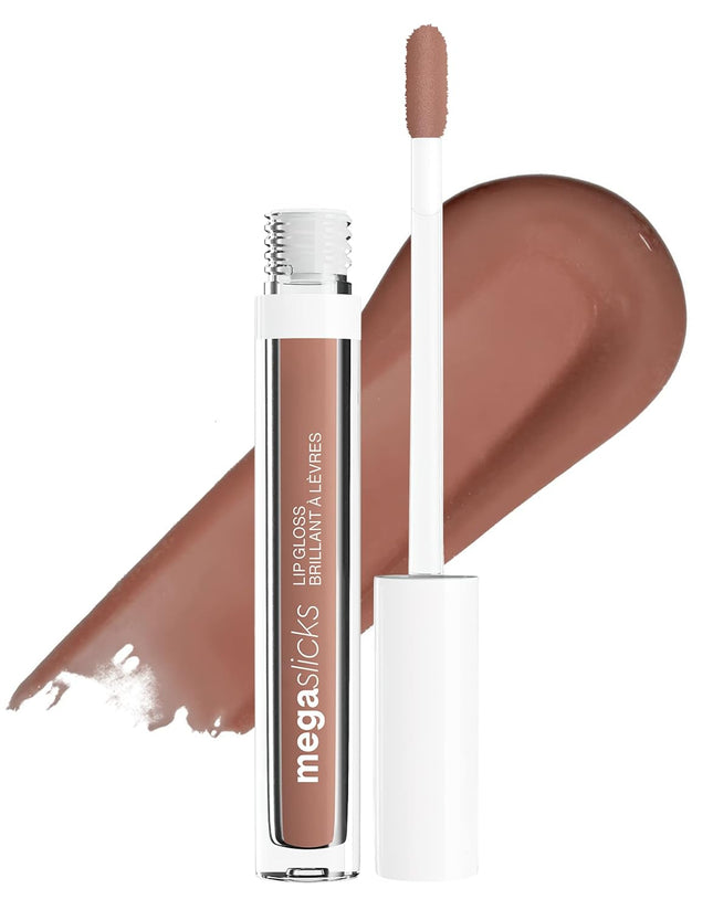 MegaSlicks Lip Gloss Nude Mood Ultra Glossy Vitamin E Vegan Shine