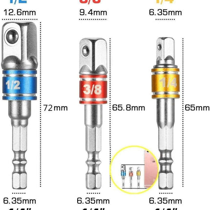 Flexible Drill Bit Extension Set – Right Angle, Bendable, Adapters & Bit Holders