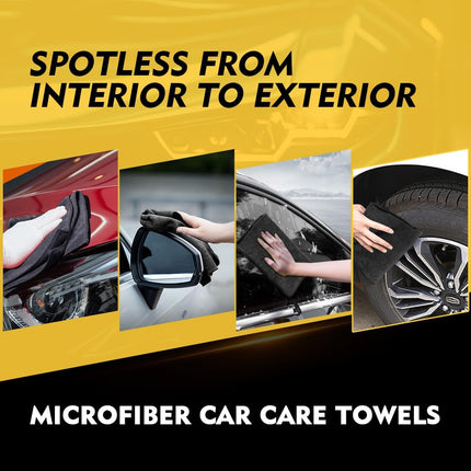 12 Pack Microfiber Cleaning Cloths 12.5x12.5, Ultra Absorbent, Lint Free Towels