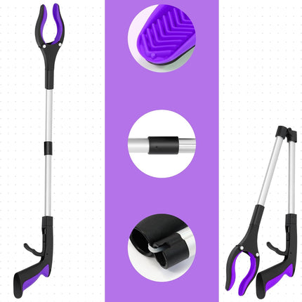 Long Reach Grabber Tool with Magnet Swivel Head for Seniors Mobility Aid