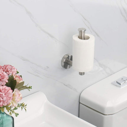 Premium Toilet Paper Holder – SUS304 Stainless Steel, Wall Mounted, Brushed Nickel