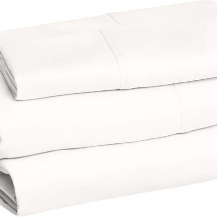 3-Piece Brushed Microfiber Bed Sheet Set, Wrinkle-Free, 14" Deep Pocket, Twin Cream