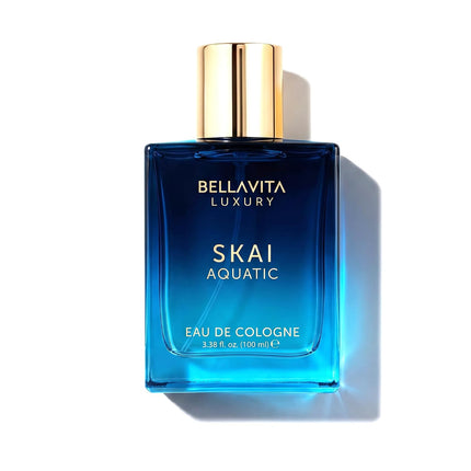 BellaVita SKAI Aquatic Eau de Parfum 100ml Unisex Fresh Ocean Fragrance