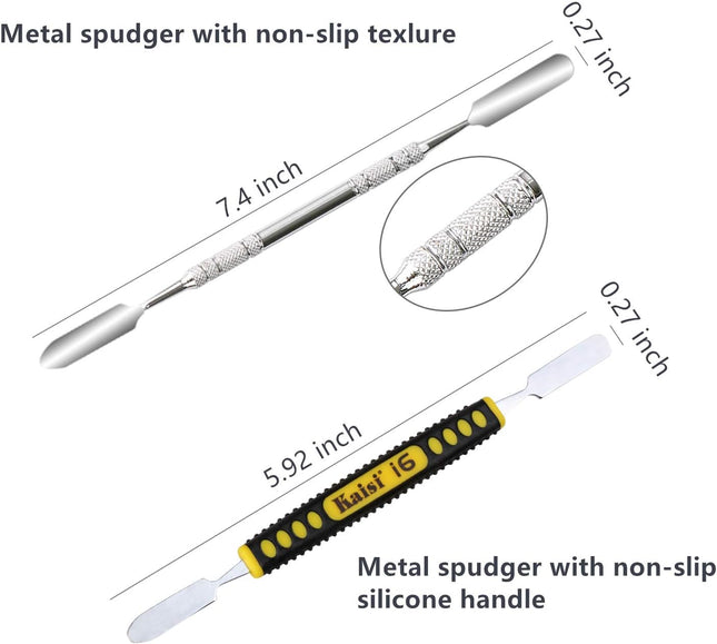 20-Piece Electronics Repair Kit, Pry Tools, Spudgers, Tweezers for Phones & Laptops