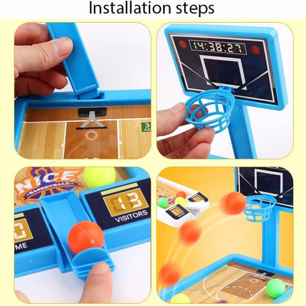 2-Pack Tabletop Basketball Game – Shooting Toy for Kids & Adults, Desk Fun