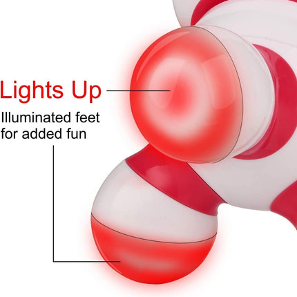 Mini Handheld Massager Portable Vibrating Body Massager with LED Light