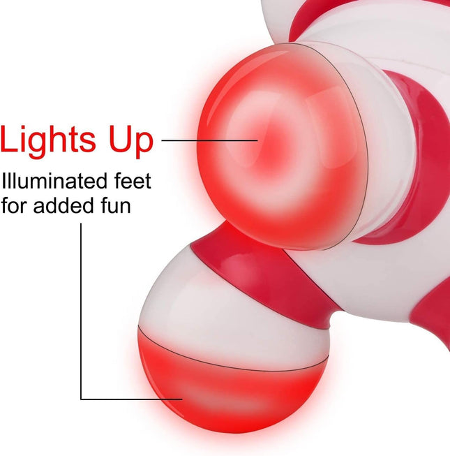 Mini Handheld Massager Portable Vibrating Body Massager with LED Light