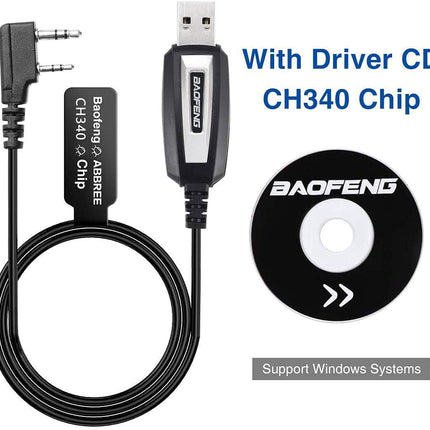 USB Programming Cable CH340 – Compatible with UV-5R, BF-F8HP, UV-32 & More