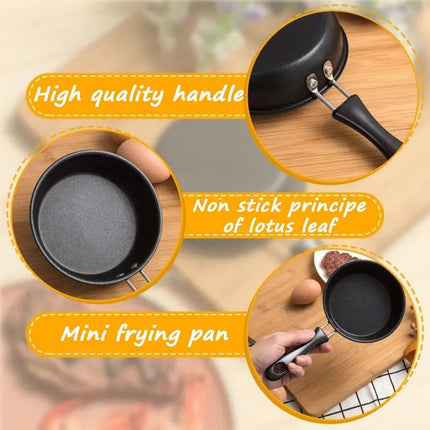 4.7" Mini Nonstick Egg Frying Pan, Single Egg Skillet for Gas & Induction Stove