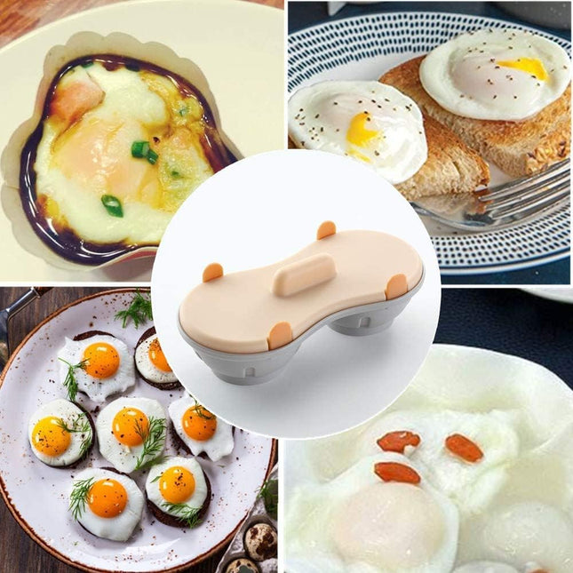 Egg Poacher for Microwave – Steam Poached Eggs, Easy Clean & Kitchen Gadget