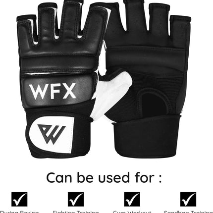 Synthetic MMA Boxing Gloves Punch Bag Karate Muay Thai TKD Training Mitts