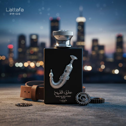Lattafa Ishq Al Shuyukh Silver Perfume Unisex 100ml Eau de Parfum Woody Fruity Scent
