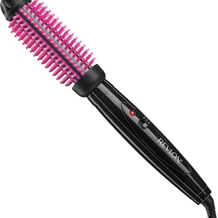 Silicone Bristle Heated Hair Styling Brush 1 Inch Barrel for Volume