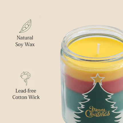 Christmas Gift Candle for Women Aromatherapy Pine Scented Soy Wax