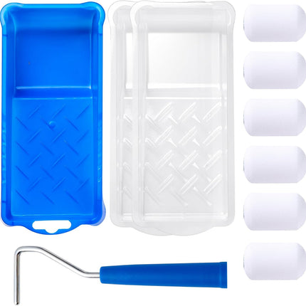 10 Pack 2 Inch Mini Foam Paint Rollers – Small Rollers for Cabinet & Wall Painting