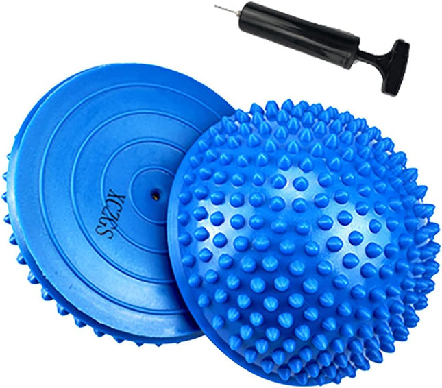 2PCS Hedgehog Balance Pods – Spiky Pilates Balls for Foot Massage & Stability