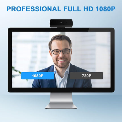K1 Full HD Webcam 1080P USB Wide Angle Camera for Online Calls & Streaming