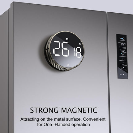 Kitchen Timer with LED Display – Adjustable Volume & Brightness for Home & Office (Guncolor)