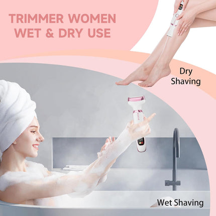 5 in 1 Electric Razor for Women Facial Eyebrow Nose Hair Bikini Trimmer