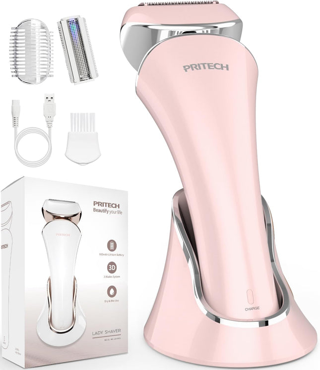 Electric Shaver for Women Rechargeable Waterproof Body Razor Legs Underarm Bikini